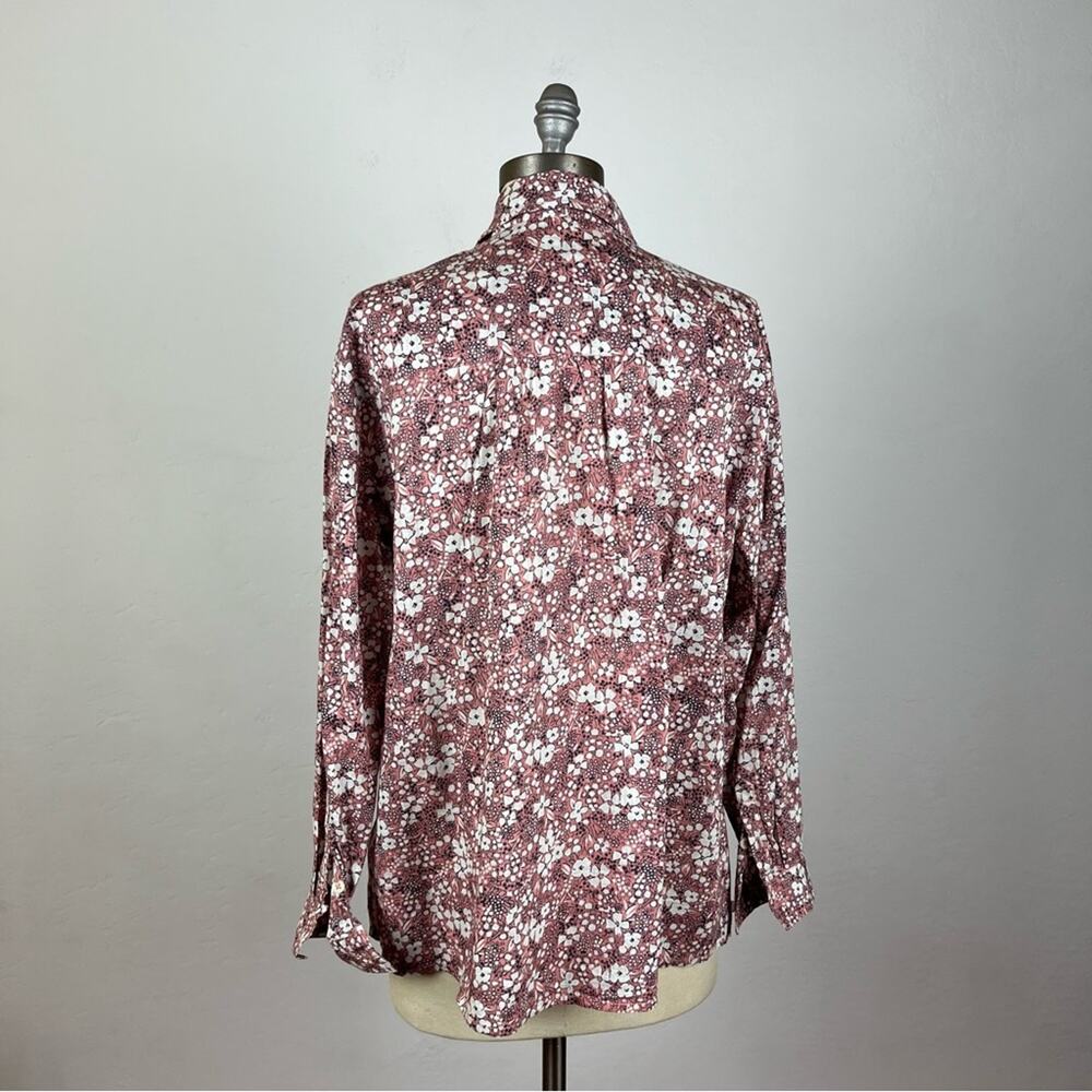 Anthropologie Pilcro The Sasha Smocked Boyfriend Buttondown Small - Picture 6 of 8